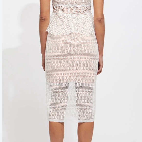 $158 French Connection Ramona White Lace Dress NWT - Picture 2 of 7